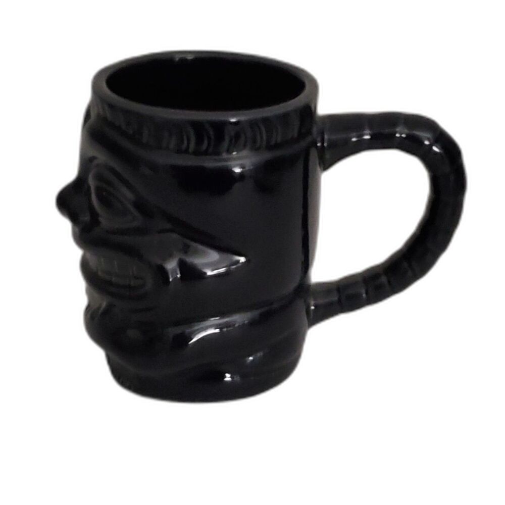 Hawaii Tiki Mug Dark Glazed Blue